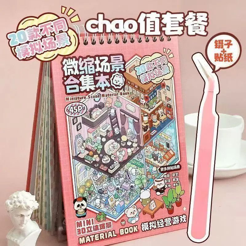 Art Craft Diy - Pegatinas en Miniatura para Escenas 3D,