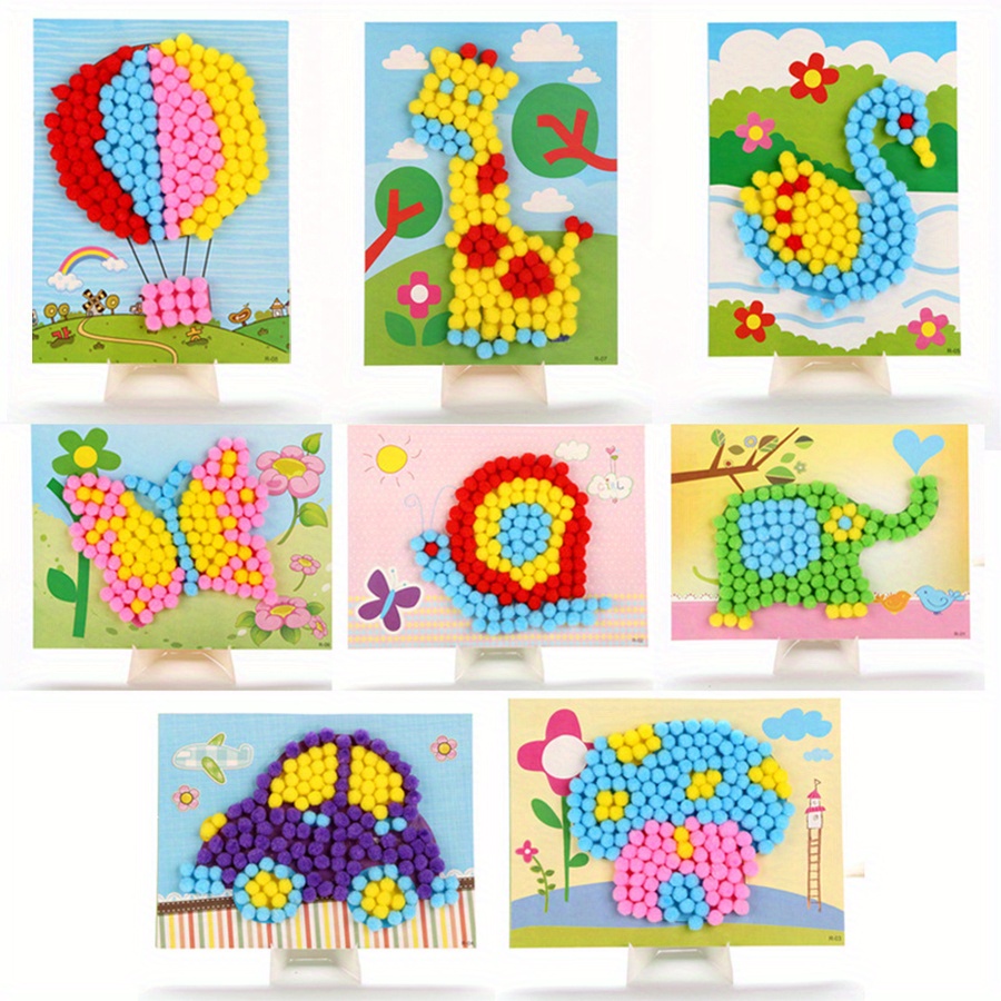 Art Craft Handmade - Pintura de pompón de colores, 2
