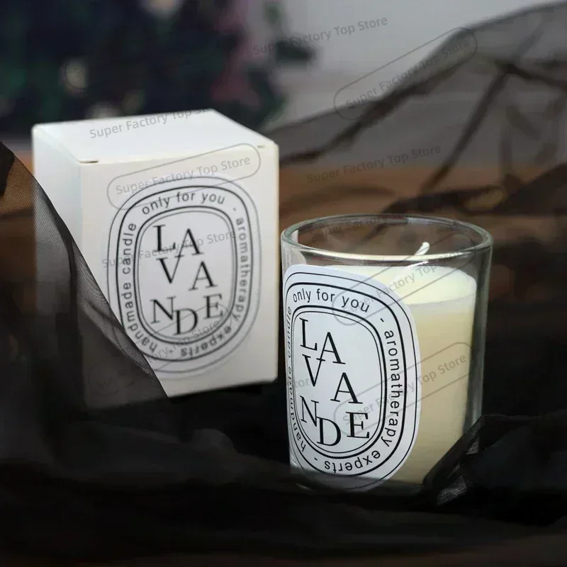 Soy Candle Fragrance Oil - Vela Aromática Transparente Romántica, Regalo con