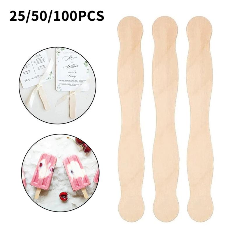 Art Craft Ice Cream - 25/50/100 palitos de madera para helado,