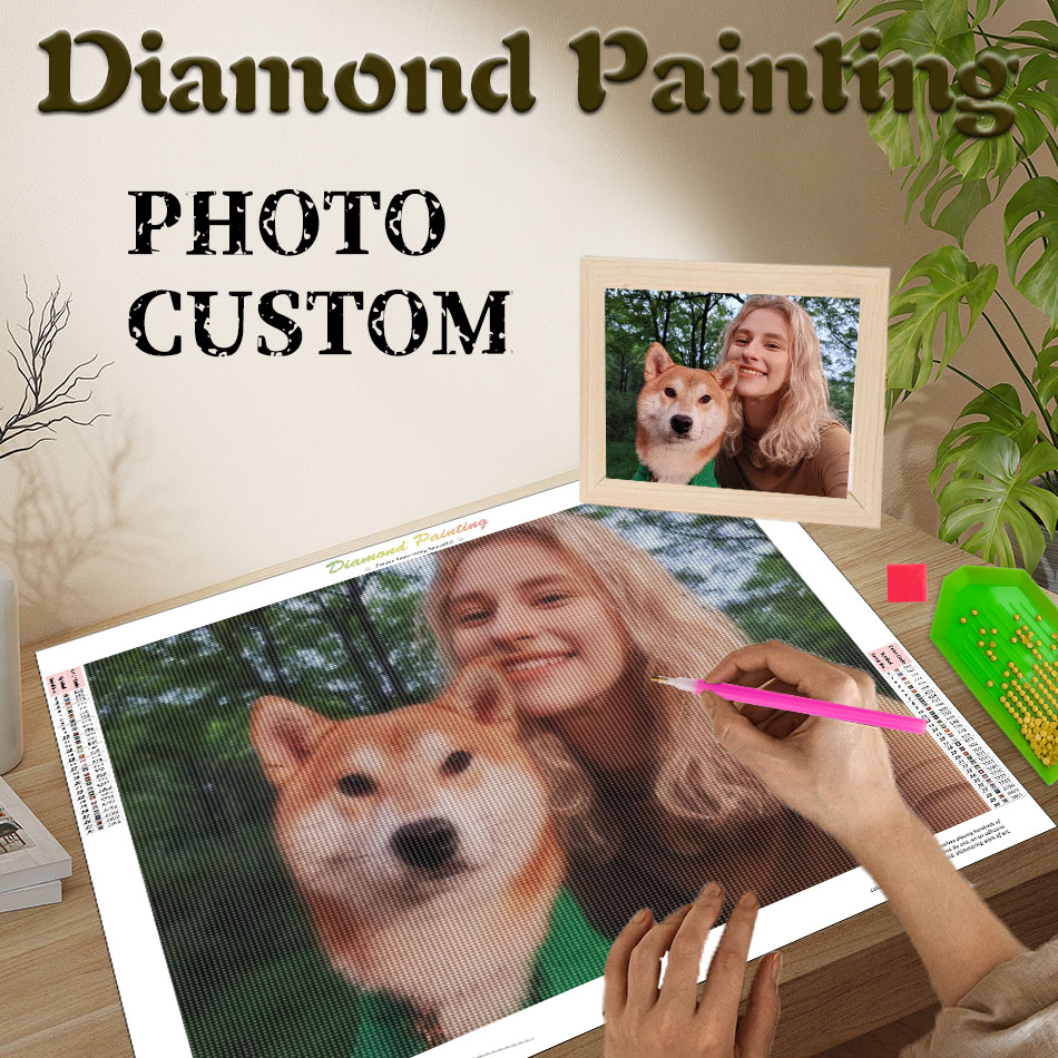 Wallpaper Art And Craft - Pintura de Diamantes Personalizada con Foto,