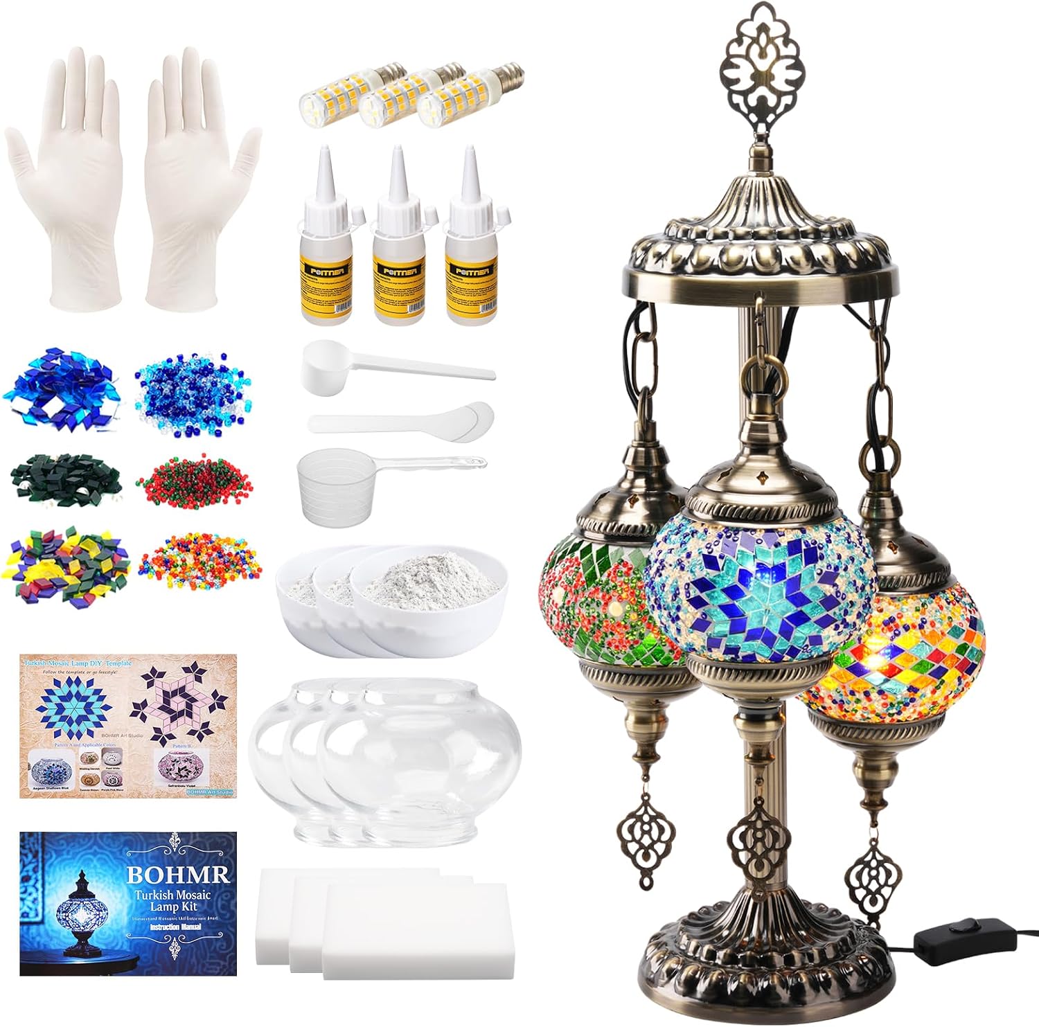 Art Crafting - Kit de Lámpara Turca de Mosaico
