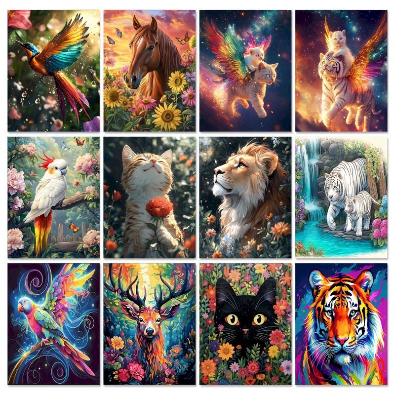 Art Craft Ideas For Adults - GATYZTORY-Pintura por números para adultos, kits