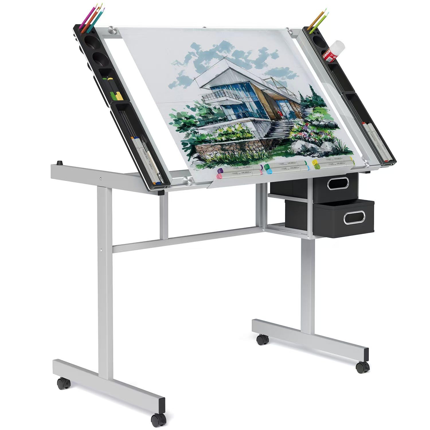 Art Crafting - Mesa de Dibujo Ajustable con Superficie