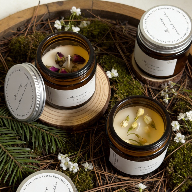 Soy Candle Fragrance Oil - Vela perfumada con aroma a rosas