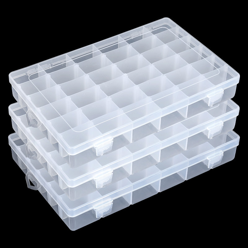 Art Craft Display - Caja organizadora de plástico de 36