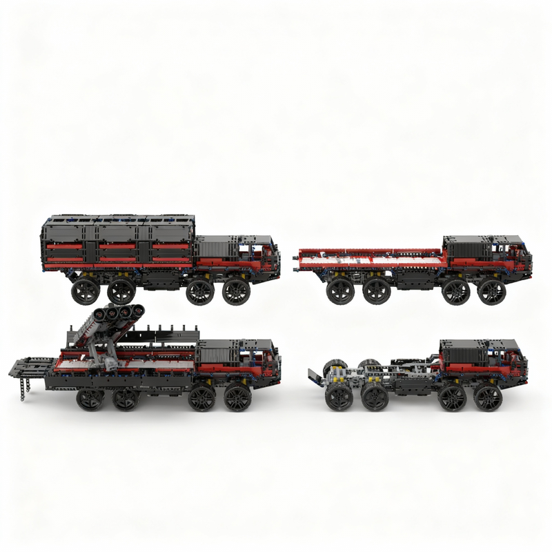 2641 piezas MOC 8x8 Transporta - Art And Craft Rocket reseña y precio