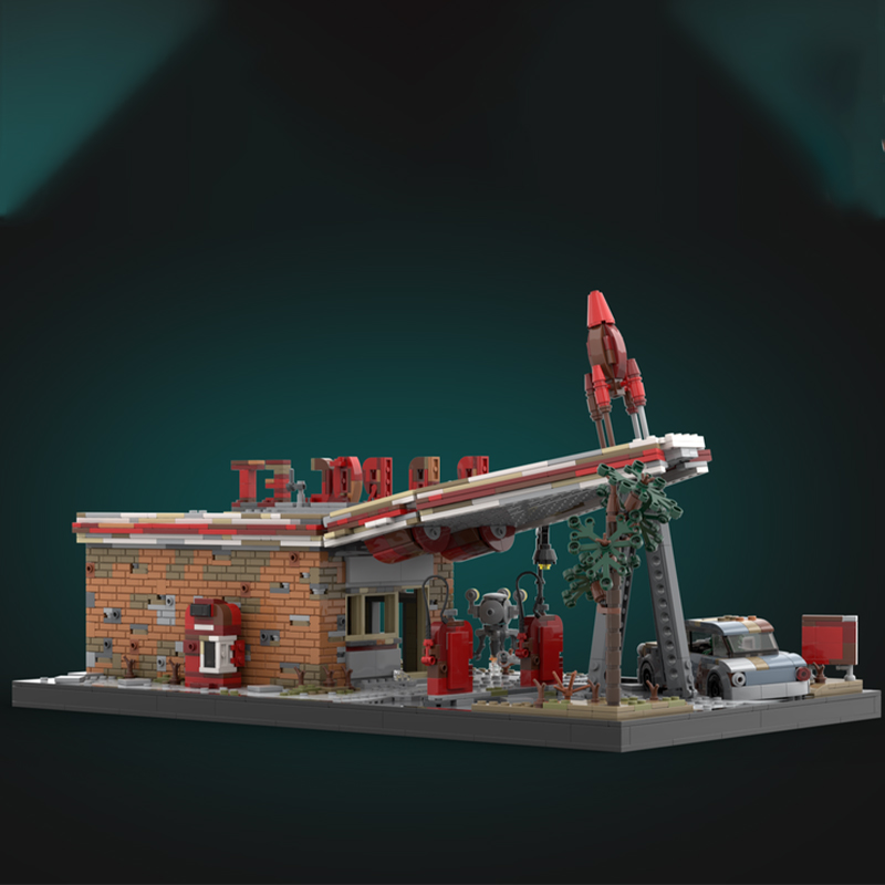 2168 piezas MOC Cohete Rojo Fa - Art And Craft Rocket reseña y precio