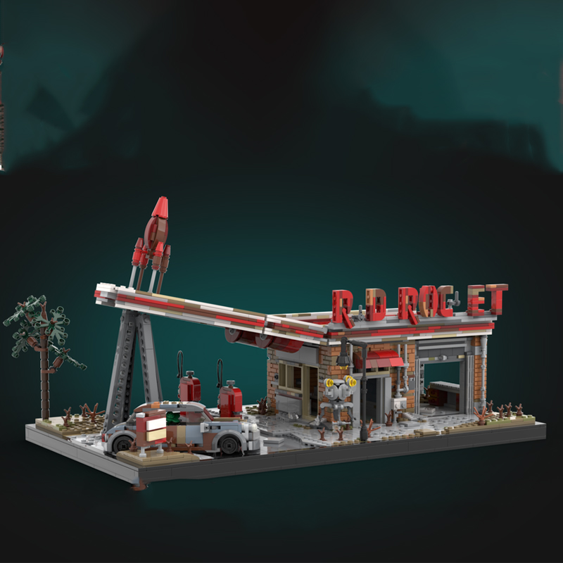 2168 piezas MOC Cohete Rojo Fa - Art And Craft Rocket reseña y precio