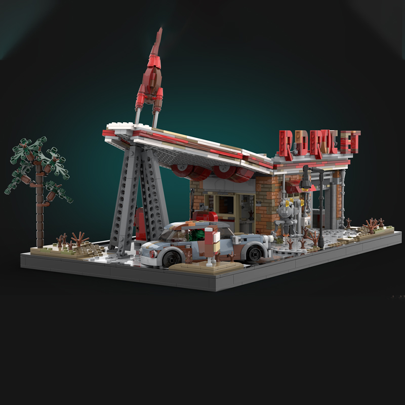 2168 piezas MOC Cohete Rojo Fa - Art And Craft Rocket reseña y precio