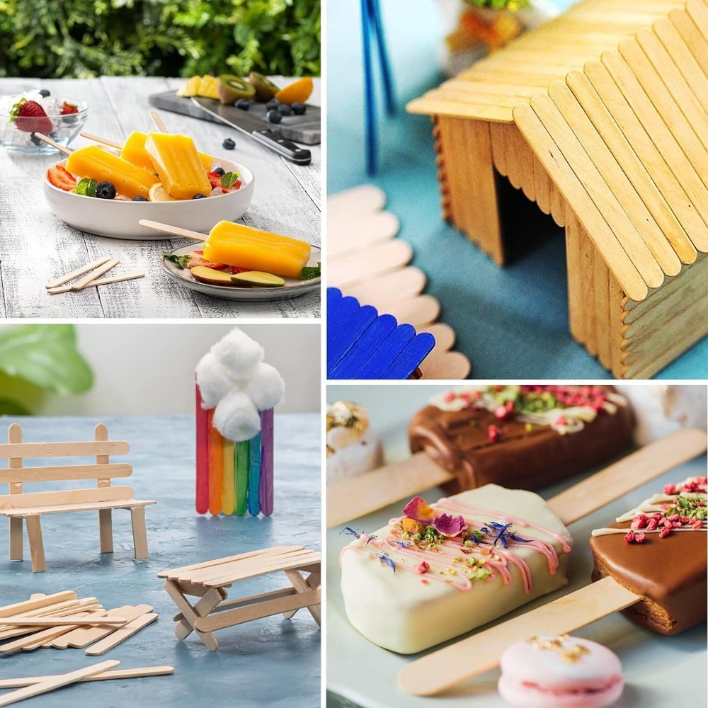 210 Palitos de Madera Natural  - Art Craft Ice Cream reseña y precio