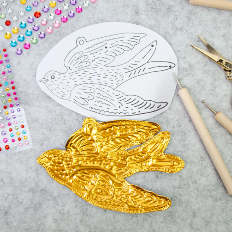 DIY lámina de oro arte alivio  - Art Craft Paper reseña y precio