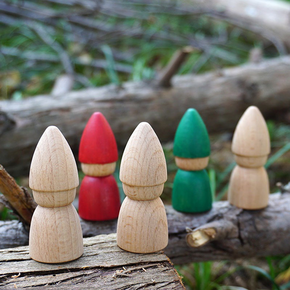 6 Piezas de Figuras de Madera  - Art Craft Diy reseña y precio
