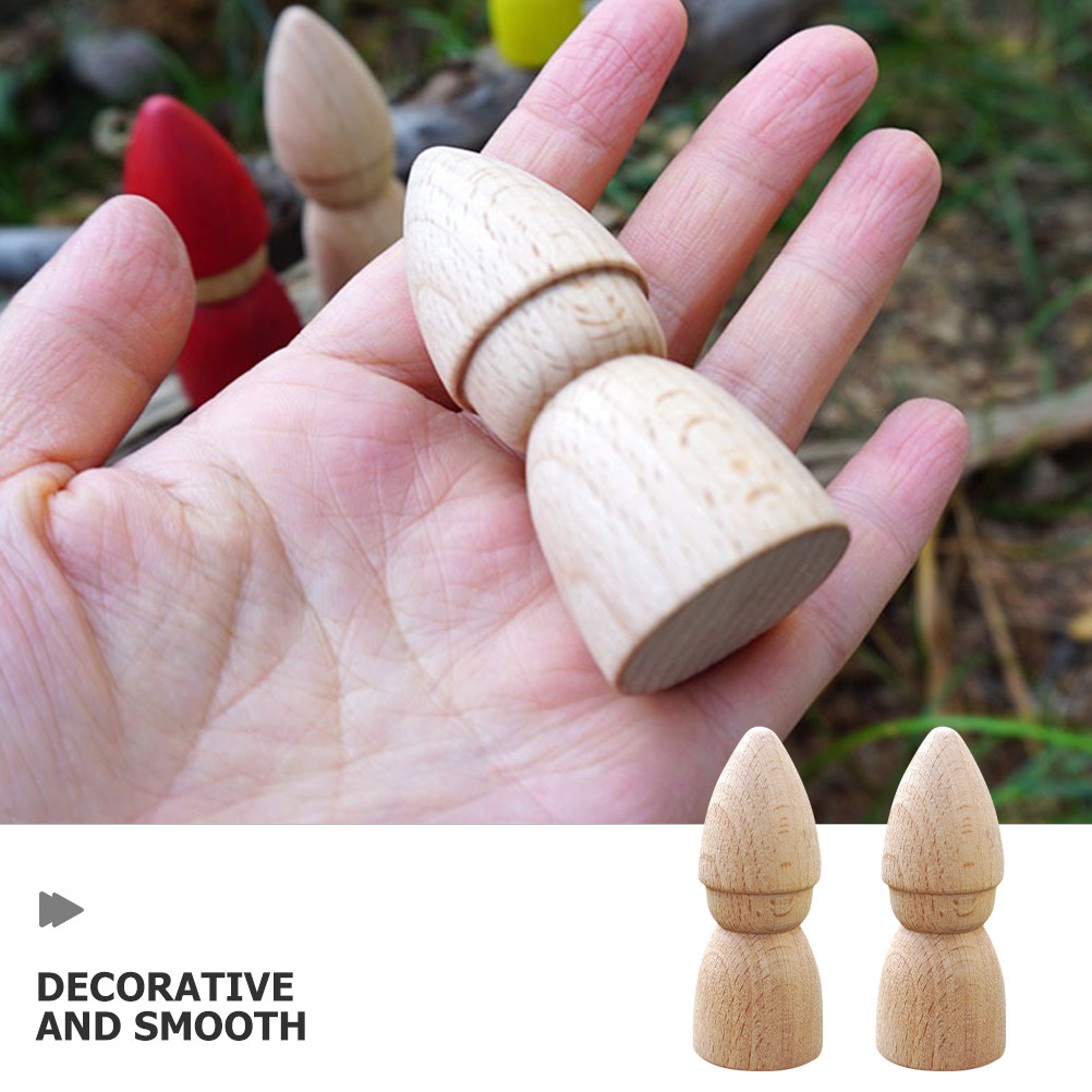 6 Piezas de Figuras de Madera  - Art Craft Diy reseña y precio