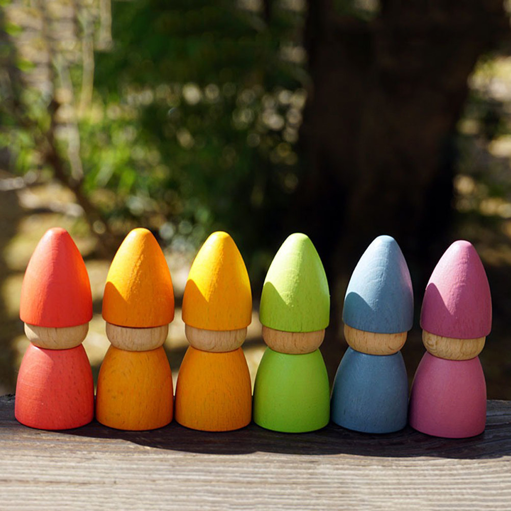 6 Piezas de Figuras de Madera  - Art Craft Diy reseña y precio