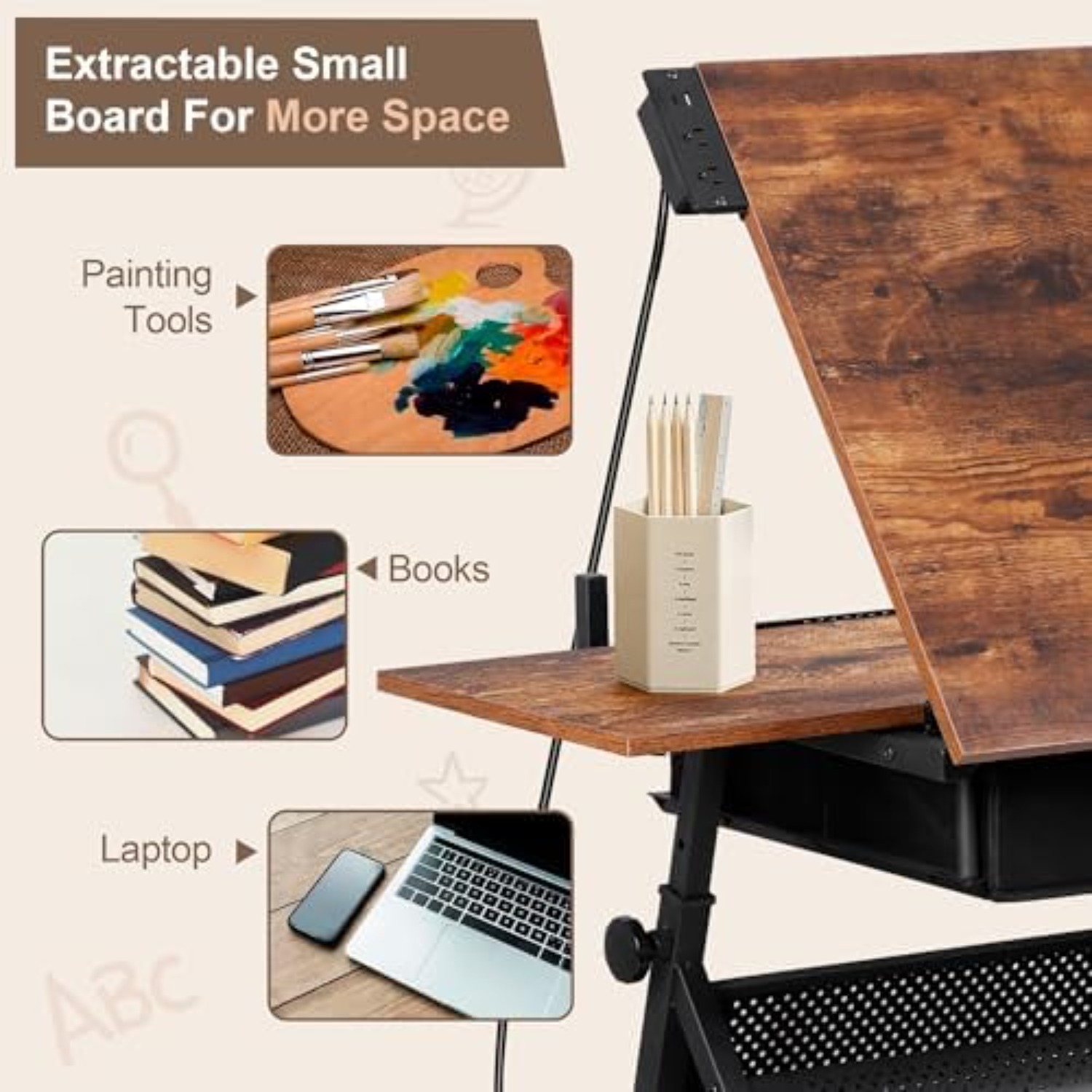 Mesa de Dibujo Ajustable con T - Art Crafting reseña y precio