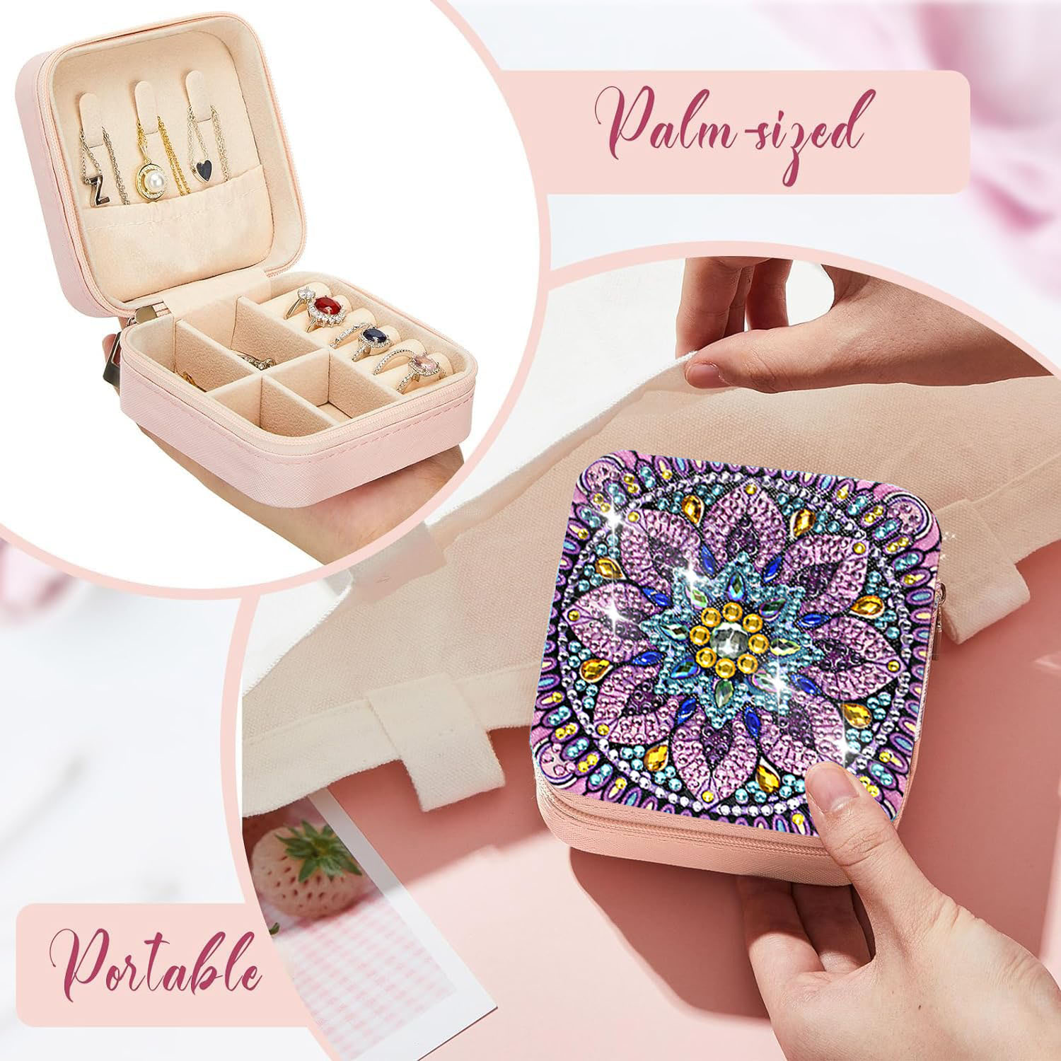 Kit de Pintura de Diamantes Fl - Box Art And Craft reseña y precio