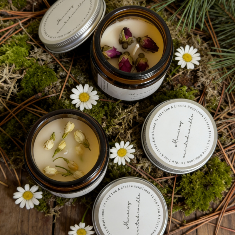 Vela perfumada con aroma a ros - Soy Candle Fragrance Oil reseña y precio