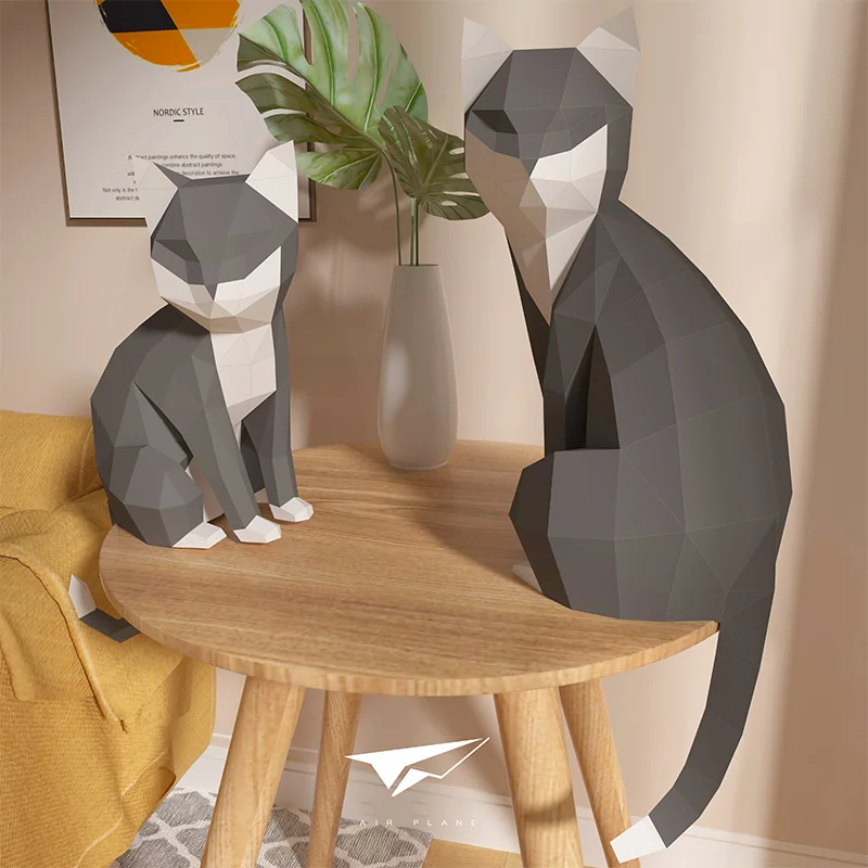 1 par de amantes gato Animal d - Art Craft Cat reseña y precio