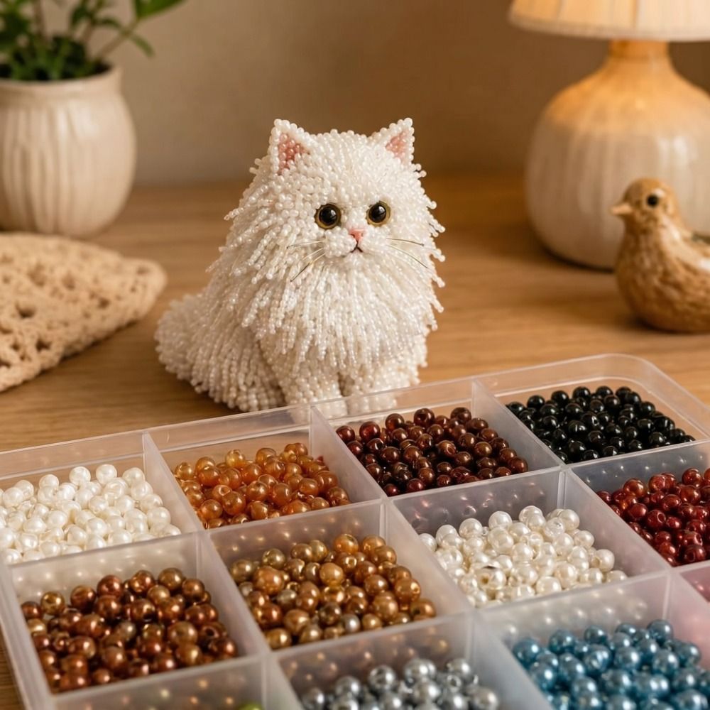 Kit de bordado de cuentas de a - Art Craft Cat reseña y precio