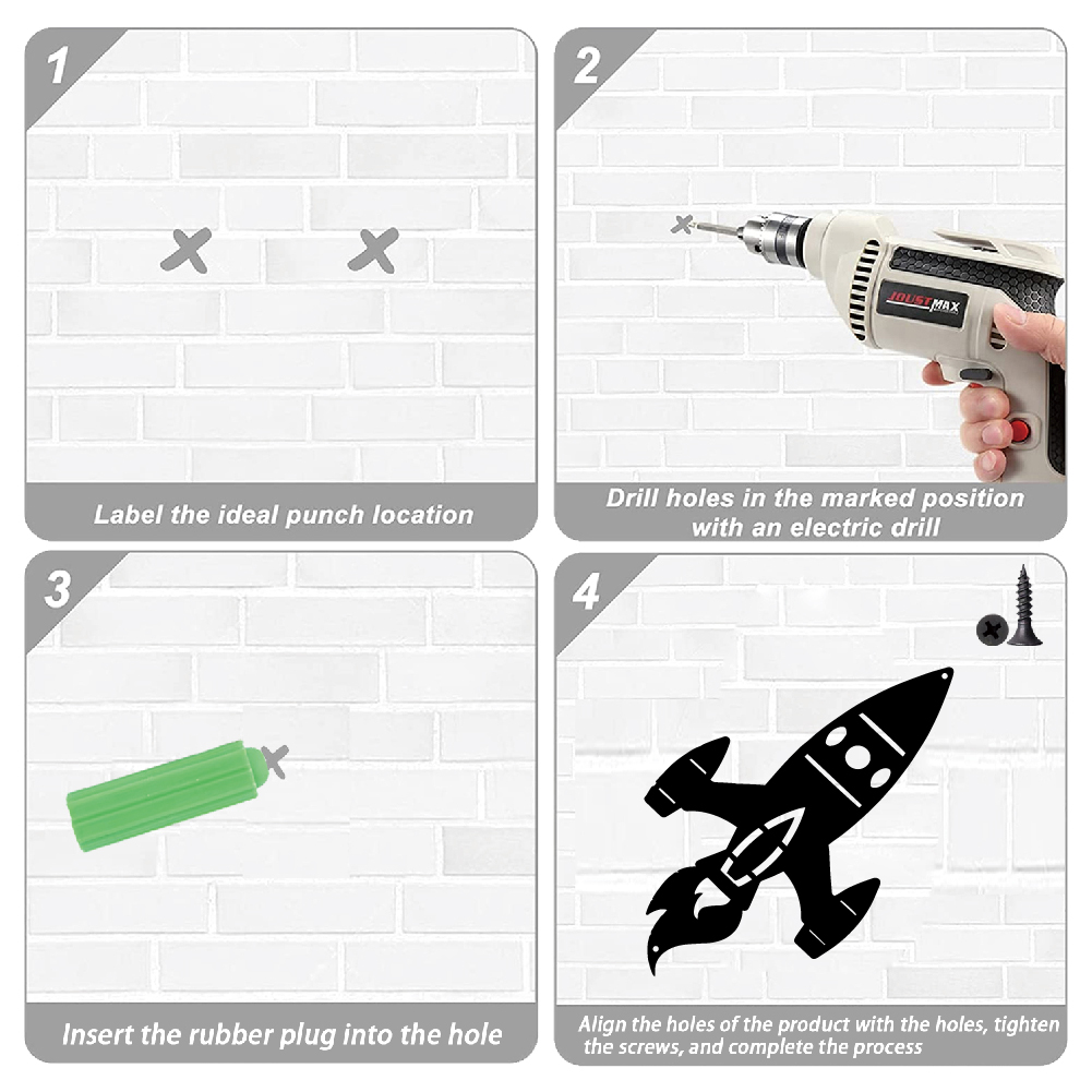 1 pieza de arte metálico de pa - Art And Craft Rocket reseña y precio