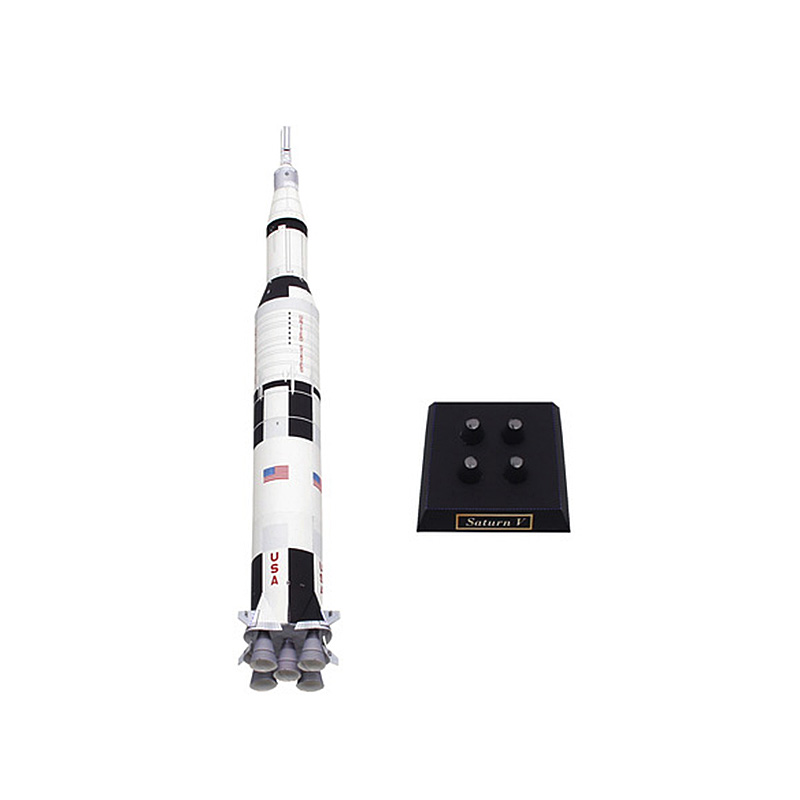 Saturno V cohete espacial pleg - Art And Craft Rocket reseña y precio