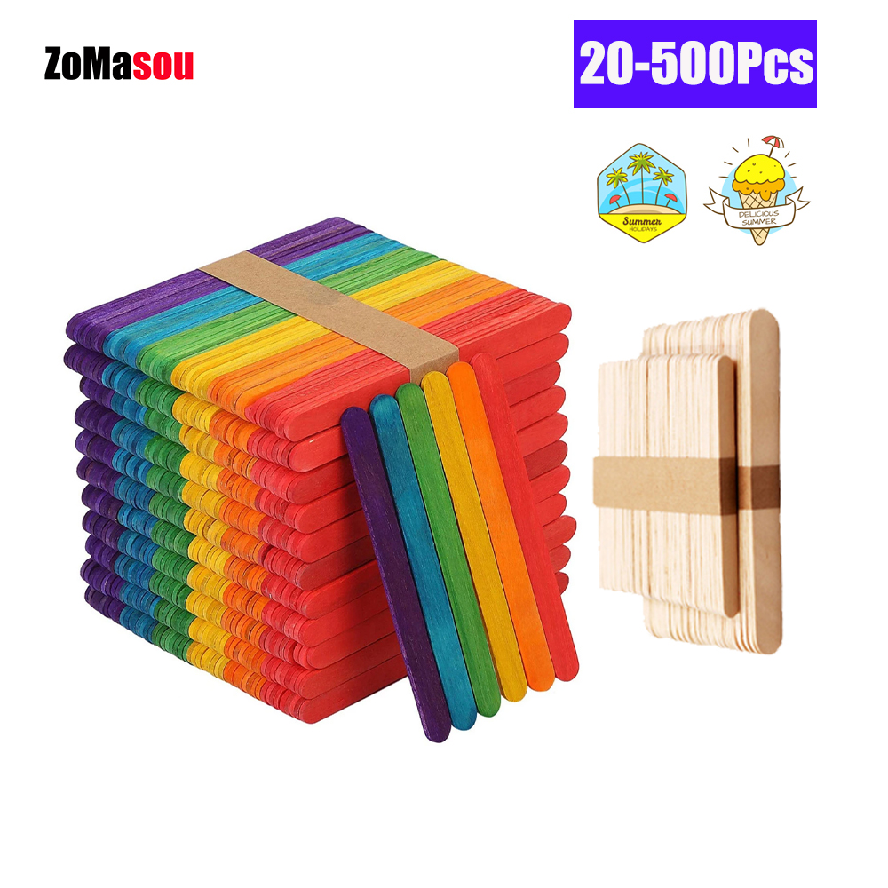 20/100/500 Uds palitos de hela - Art Craft Ice Cream reseña y precio