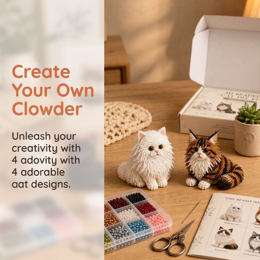 Kit de bordado de cuentas de a - Art Craft Cat reseña y precio